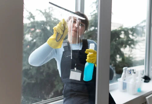 Nettoyage de vitres intérieures et extérieures à Montjoux